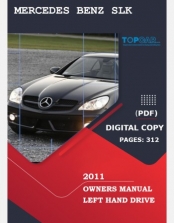 MERCEDES BENZ SLK 2011 OWNERS MANUAL